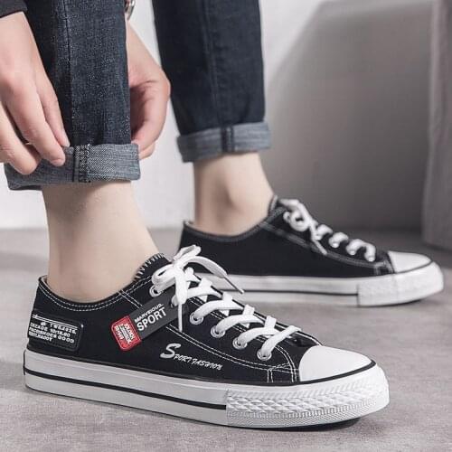 Men Canvas Couples Shoes Women Casual Black White High Top Sports Sneakers Flat Shallow Low Trainer Unisex Tenis Vulcanize Shoes