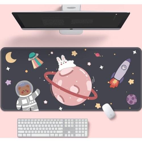 Deskpad Cute Mouse Pad Large 80*30cm Super Creative Game Computer Keyboard Office Kawaii Desk for Teen Girls for Bedroom 80*30cm