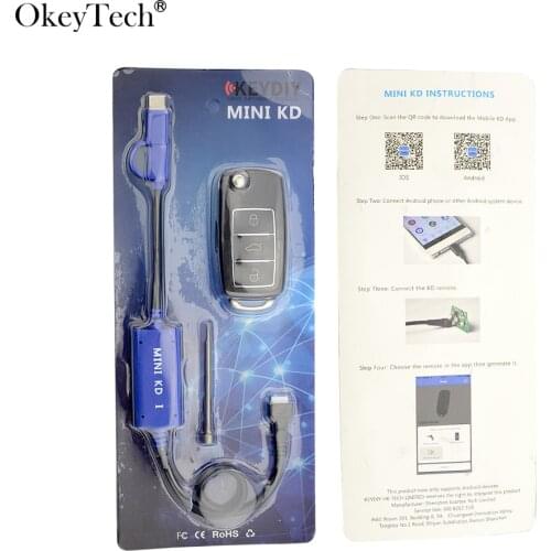 Okeytech 1PC Original KEYDIY Mini KD Key Generator Remotes Support Android Make More Than 1000 Auto Remotes