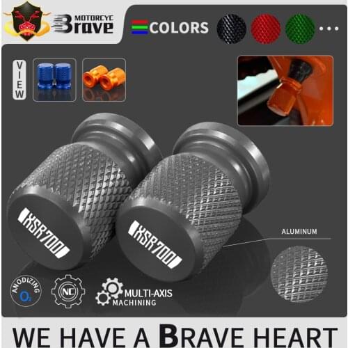 With logo "XSR" Moto Vehicle Wheel Tire Valve Stem Caps Covers For Yamaha XSR700 XSR 700 2015 2016 2017 2018 2019 2020