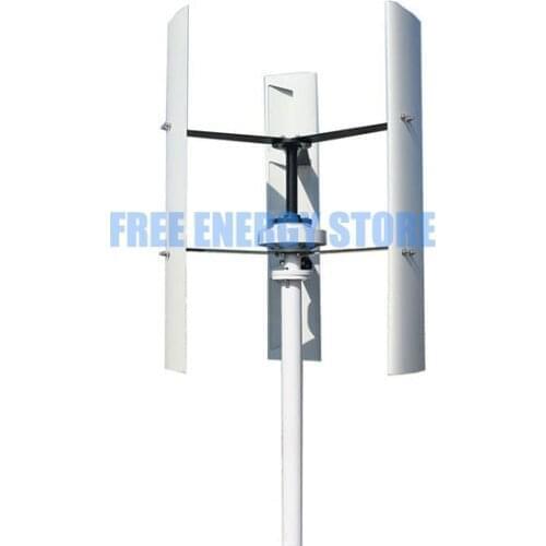 Vertical Wind Turbine Generator 6000w 8000w 12v 24v 48v 3 Phase With 3 blades Designed for Home or Streetlight Projects