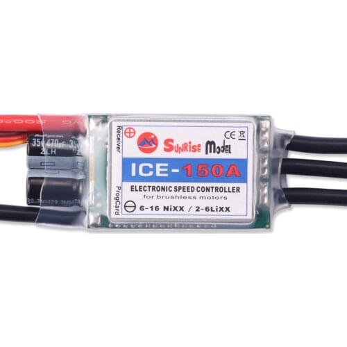 SunriseModel ICE 2-6S Helicopter Airplane Brushless ESC with BEC Output 18A 30A 40A 60A 80A 90A 100A 120A 150A for RC Models