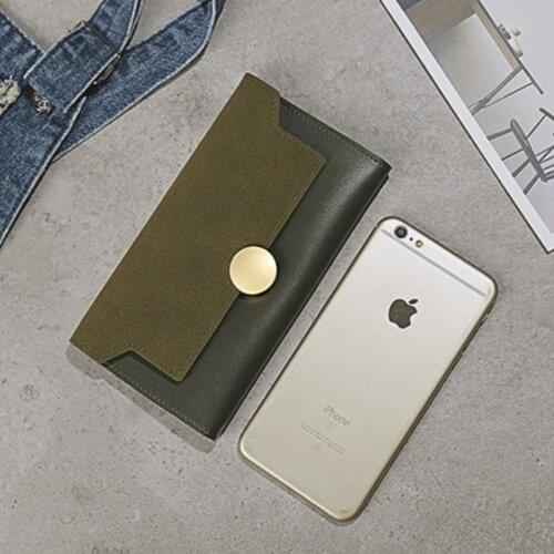 Women Long Wallet Vintage Card Holder for Ladies Multi Card Position Coin Purse Mobile Phone Bags with PU Leather monedero mujer