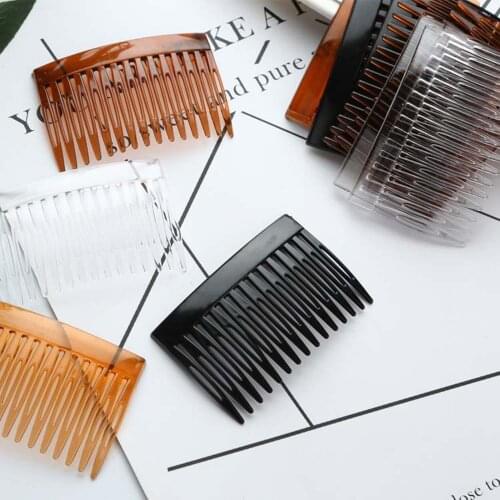 10pcs/lot DIY Hair Accessories 15 tooth plastic hair comb 7*4.5cm classic head yarn top hat accessories