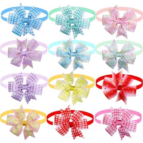 100pcs Spring Dog Accessories Pet Dog Bow Tie Small Dog Bowties Nekties Pet Dog Grooming Accessories Samll-Middle Dog Products