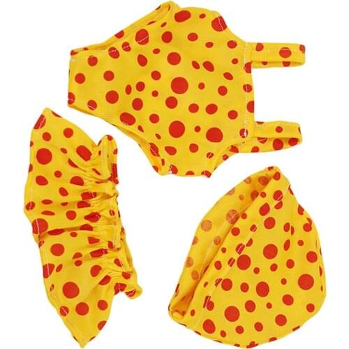18 inch American Dolls Polka Dot Swimsuit Girl Doll Summer Clothes Holiday Beach Party Outfits