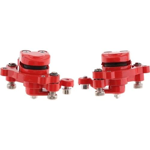 2xMechanical Disc Brake Front Caliper Water Resistance Fit for 49cc Dirt Mini Pocket Bike Scooter