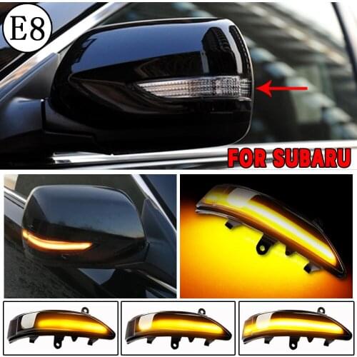 2 pieces Dynamic Blinker For Subaru Forester Outback Legacy Tribeca Impreza wrx sti 2011 Side Mirror LED Turn Signal Light