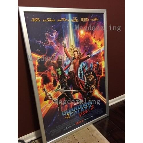 24"X36" Movie Poster Size Home Theater LED Illuminated Movie Poster Frame,Indoor Wall Mounted LED Movie Signs for Cinema