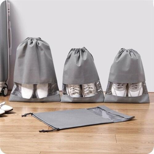 5PCS Shoe Storage Bag Travel Laundry Pouch Waterproof Pocket Wardrobe Hanging Bags