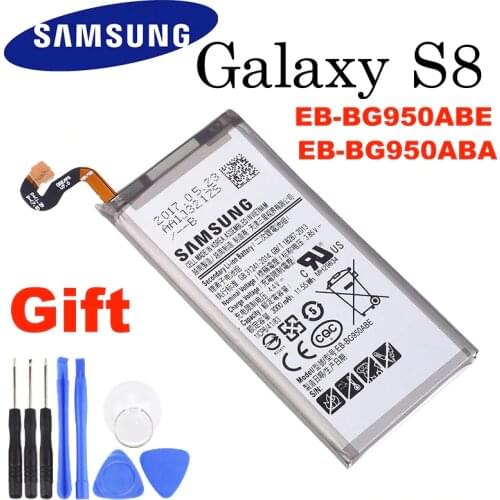 EB-BG950ABE EB-BG950ABA 3000mAh Original battery For Samsung Galaxy S8 SM-G9508 G950T G950U/V/F/S G950A G9500 G950 +Tool