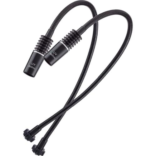 AmScope Pair of Ultraviolet 365nm Gooseneck Lamps for LED-6W and LED-312W Illuminators FB-6W-365X2