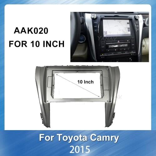 Car radio stereo receiver Face Dash Mount Trim frame for Toyota Camry 2015 car GPS navigation Panel Adaptor Refitting Kit frame