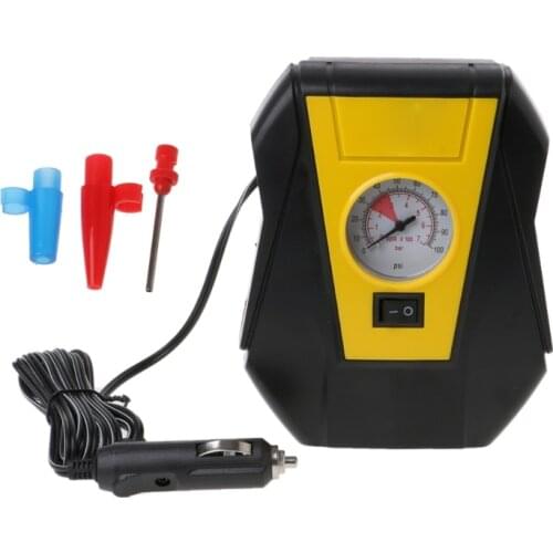 Car 12V Electric Tire Inflator Auto Portable Air Compressor Pump LED Emergency