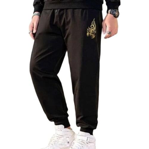 Big size 10XL 140kg summer autumn men big sales sports pants cartoon sweatpants elasticity cheap high street pencil pants loose