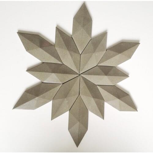 Cement 4 holes wall brick silicone mold background decoration simple industrial wind polygonal home decoration concrete mold