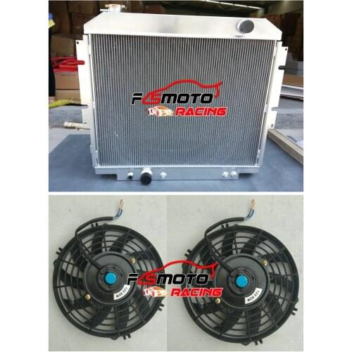 For 1983-1994 Ford F-250 F-350 6.9L 7.3L V8 Diesel 85 88 89 90 Aluminum Radiator+fan 1984 1985 1986 1987 1988 1989 1990 1991 92