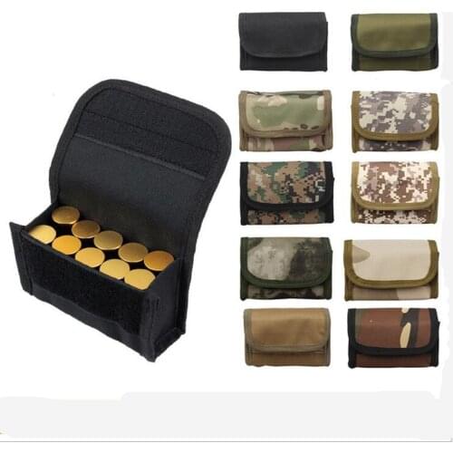 FIRECLUB Tactical 10 Round Shotshell Reload Molle Pouch For 12 Gauge/20G Magazine Pouch Ammo Round Cartridge Holder New (CL-H43)