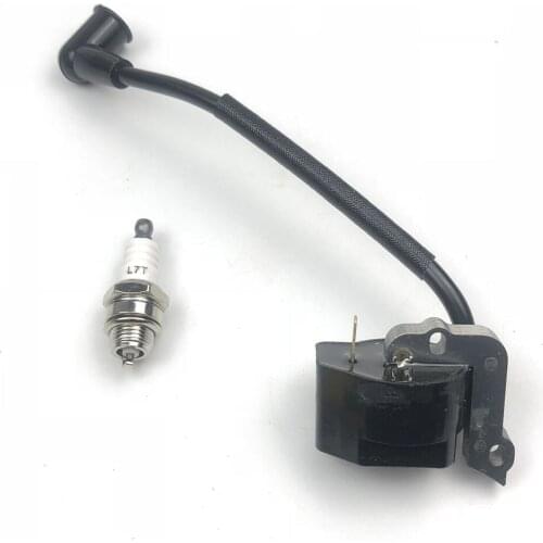 2 pcs/set Chainsaw Ignition Coil With Spark Plug Fit For Stihl FS55 FS55R FS55RC KM55 HL45 FS45C FS55C FC55 Trimmers Cutters