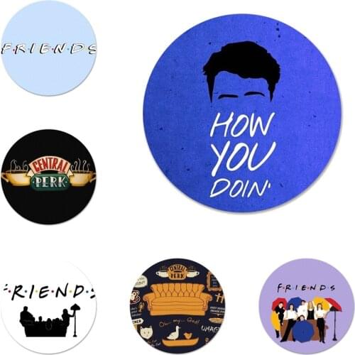 New Arrival FRIENDS TV SHOW Best Friends Forever Badge Brooch Pin Accessories For Clothes Backpack Decoration gift