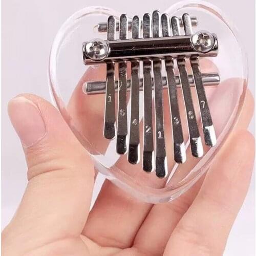 Kalimba 8 Keys Thumb Piano Portable Mini Piano Musical instruments High Quality Keyboard Pendant Gift for Kids Teens Beginners