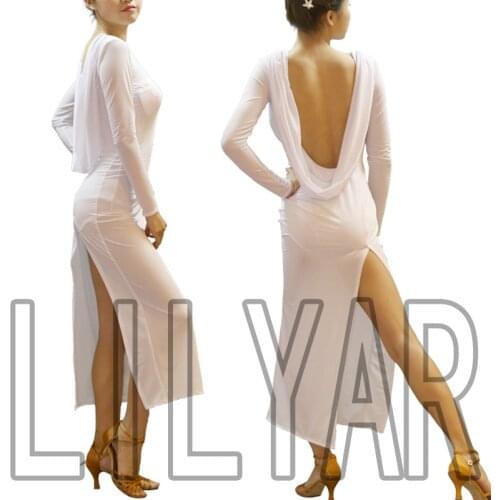 New Latin Dance Dress Competition Dress Costumes Skirt Performing Dress Adult Customize Children Red Matador Skirt Split Skirtes