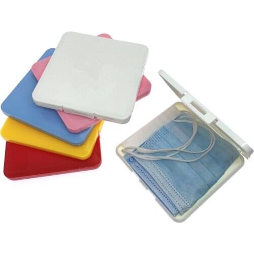 Portable Dustproof Face Shield Mask Storage Box Moisture-Proof Disposable Face Nose Cover Organizer Holder Mask Storage Case