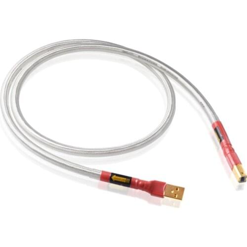 ATAUDIO Silver-plated QED Hifi usb Cable High Quality Type A to B DAC Data USB Cable DAC A90 D90 E30 DX7 PRO