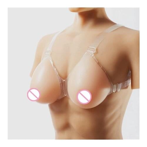 Realistic Shemale Fake boobs false breast forms crossdresser boobs silicone adhesive breast tits For drag queen Crossdresser
