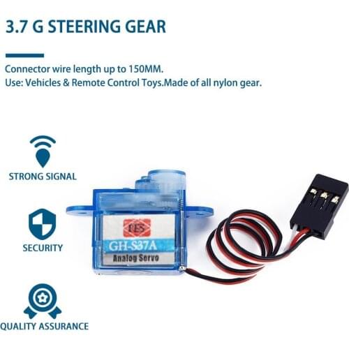 Micro 3.7g Servo for Control Aeromodelling Aircraft Flight Direction Helicopter Model 4.8 to 7.2 Volts Flight Controller 3.7 G