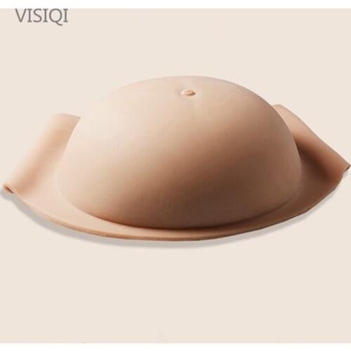 VISIQI 6000g/pc Two colors Twins Artificial Baby Tummy Silicone Belly Fake Pregnancy,Pregnant Belly Fake Pregnancy Wholesale
