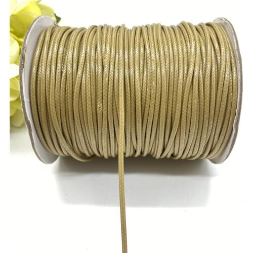 0.8/1.0/1.5/2.0mm Waxed Cotton Cord Waxed Thread Cord String Rope For Jewelry Making DIY Bracelet Necklace Accessories #20