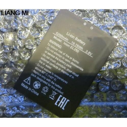 High Quality 5200mAh Battery For DEXP IXION EL250 AMPER E Cellphone Bateria with phone stander