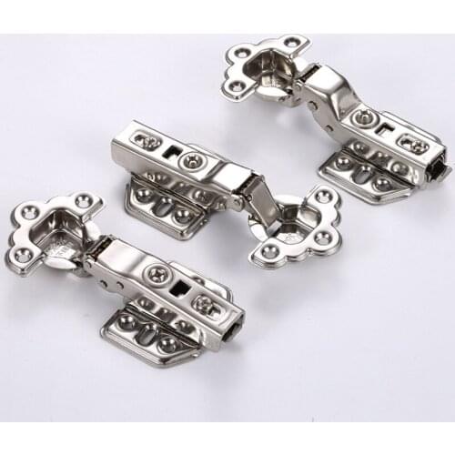 2.0mm Hinge Stainless Steel Hydraulic Cabinet Door Hinges Damper Buffer Soft Close Kitchen Cupboard Furniture Hardware Fittings