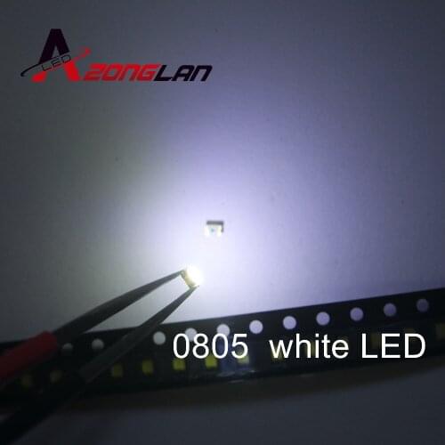 2015 Time-limited Limited Surface Mount free Shipping 0805 White Smd Led Super Bright Lamp Lights-emitting Diodes 200pcs