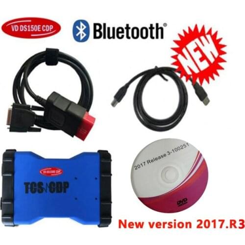 2021 Obd Obd2 Auto Scanner Professional for Delphis VD ds150e CDP Bluetooth 2017R3 Keygen Car Truck Test Diagnostic Repair Tools
