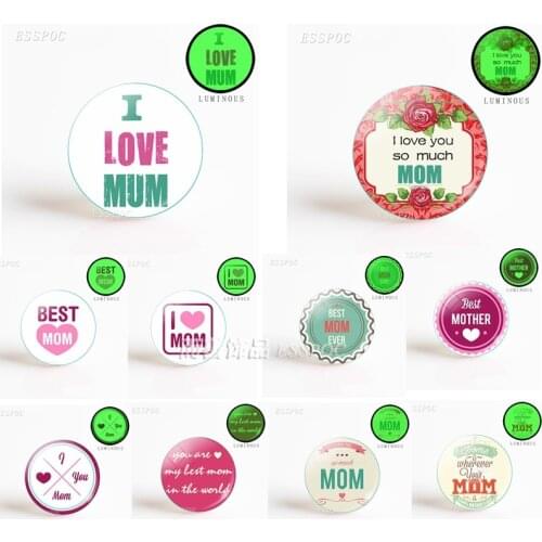 5pcs/set 25mm Luminous Glass Cabochons Dome DIY Egyptian Ankh Cross Jewelry Fit Women Jewelry Gift