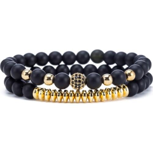 8mm Punk multicolor Agate beads Chakra Reiki Buddha Yoga Bracelet elastic adjustable Volcanic Stone Bangles v4gh