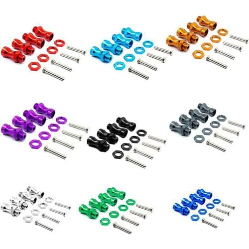 For HSP RC Car 1/10 12mm to 17mm Wheel Hex Hub Adapter 30mm Extension Conversion Adapte RC Car Modification Accessories