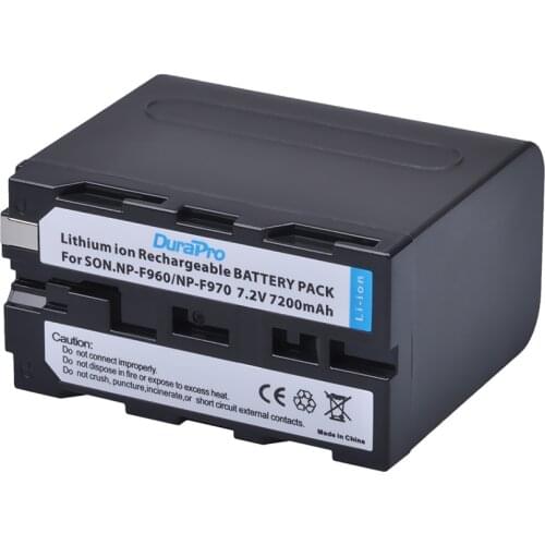 DuraPro 7200mAh NP-F960 NP-F970 NP F930 Battery for SONY F950 F960 F330 F550 F570 F750 F770 MC1500C 190P 198P F950 HD1000C