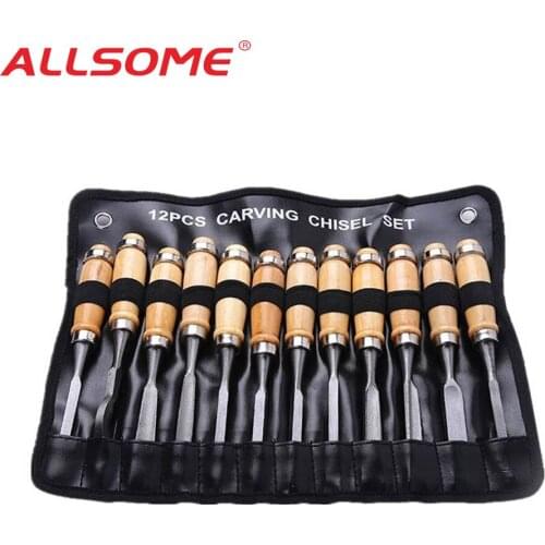 12pcs DIY Woodcut Knife Scorper Wood Carving Chisel Tools Woodworking Hobby Arts Crafts Nicking Cutter Graver Scalpel Pen