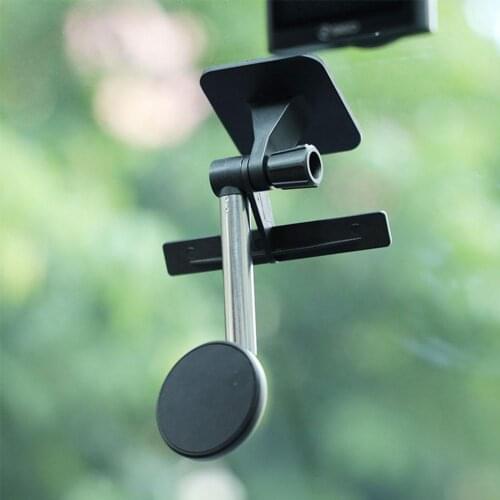 Car Rearview Mirror Mount Phone Holder Magnetic Car Holder Folding Rotation Holder 360-Degree Mobile Telescopic Phone W7Y7
