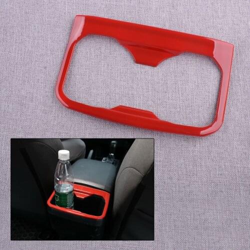 Car Red Rear Row Cup Holder Frame Cover Trim Plastic Fit for Toyota Tacoma 2020 2019 2018 2017 2016