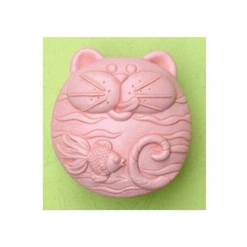 Cat&fish Craft Art Silicone Soap mold Craft Molds DIY Handmade soap molds by Longzang