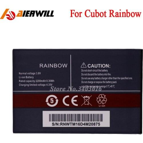 For Cubot Rainbow Battery Batterie Bateria Batterij Accumulator 2200mAh