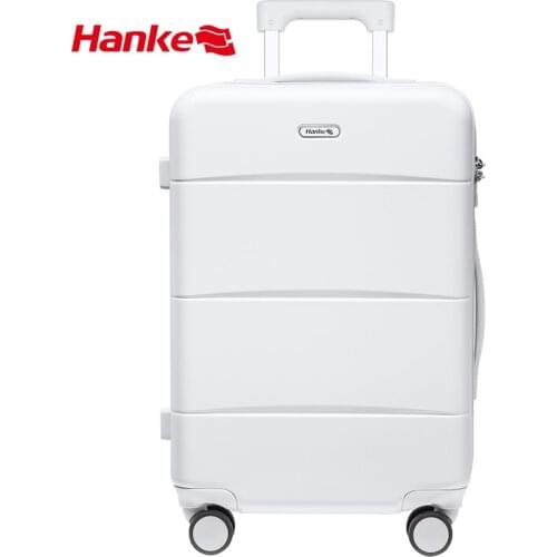 Hanke PC Luggage Men Travel Trolley Case Women Suitcase Mute Spinner Wheels TSA Lock Aluminum Alloy Telescoping Handle H9821