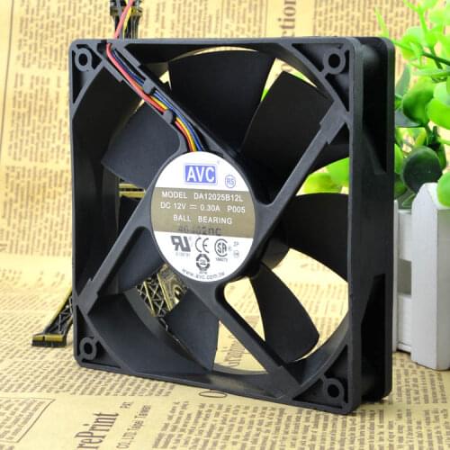 DA12025B12L 12V 0.30A 12CM 12025 ultra-quiet 4-pin PWM cooling fan