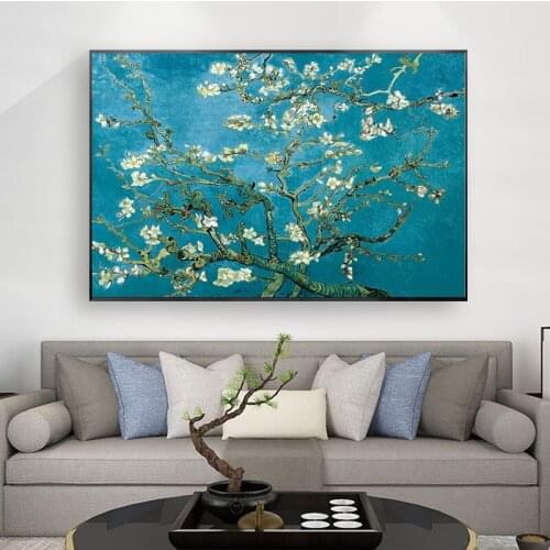 Famous Artist Van Gogh Oil Paintings on Canvas Starry Sky Iris Flower Sunrise Landscape Painting Picture Print Poster Home Decor