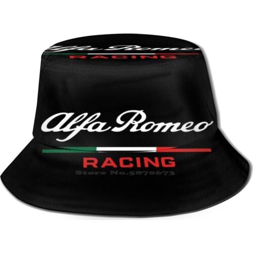 Alfa White Unisex Fisherman Hats Cap Discount Black Friday Christmas Xmas Pattern Aesthetic Alfa Romeo Vintage Fiat Car Racing