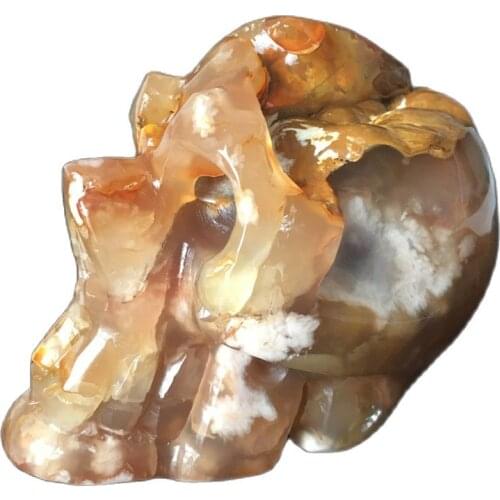 Natural cherry blossom agate quartz crystal for sale Stones and crystals home decoration decorative crystal skulls
